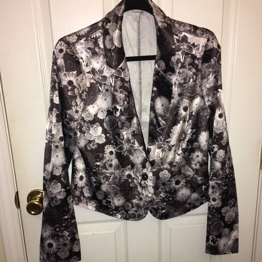 Floral blazer
